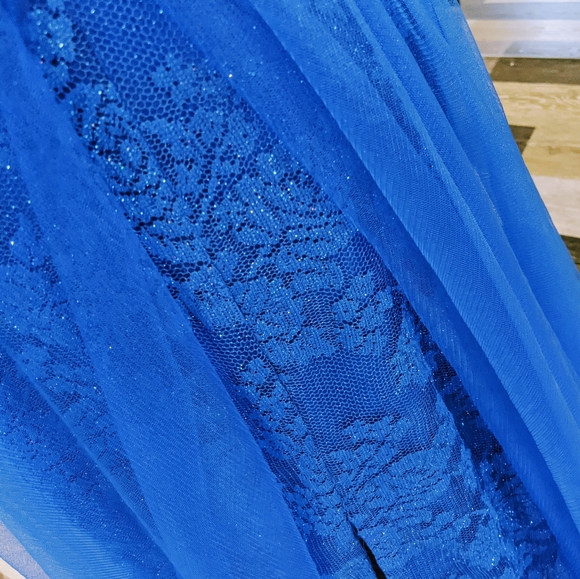 NWT Madison James Royal Blue Shimmer Lace (Size 8) - Picture 5 of 5